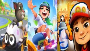 Street Rush - Running Game VS Subway Surfers Monaco 2022 VS Talking Tom Karting GAMEPLAY