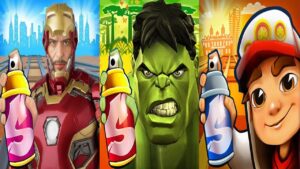 Subway Surfers Monaco 2022 vs Iron Man Subway Runner vs Baby Hulky Subway Rush Gameplay HD