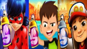 Subway Surfers Monaco 2022 vs Ladybug vs Ben 10 Hero Run Gameplay HD