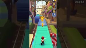 Subway Surfers on the run. #shorts