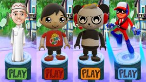 Tag with Ryan Compilation vs Alnansha Run vs Subway Surfers Super Runner Jake 10 Years GamePlay