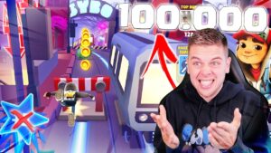 100.000 SCORE HALEN ZONDER BOOSTEN? SUBWAY SURFERS!! 🤯