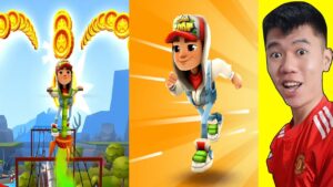 Nhân BiBi Chạy Thật Nhanh Phá Kỷ Của Mình Trong Subway Surfers