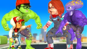 Perfect Friendship Nick and Jake Subway Surfers - Scary Teacher 3D  NickHulk vs Chucky Zombie