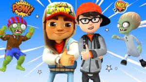 Scary Teacher 3D - Couple Nick and Subway Surfers Punish Bad Guys Giant Zombie vr Zomboss Animation