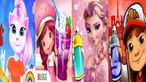 Subway Princess Runner Game VS Subway Surfers Strawberry Shortcake Berry Rush Angela Design With Me