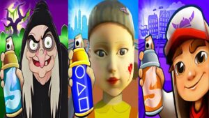 Subway Surfers Copenhagen 2022 vs Squid Game vs Witch Run Gameplay HD