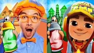 Subway Surfers Iceland 2022 Jake Star Outfit vs Blippi Blippi Run Gameplay HD