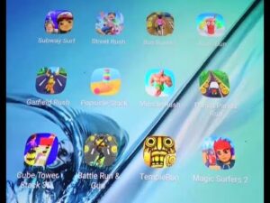 Subway Surfers, Temple Run, Juice Run, Garfield Rush, Panda Panda Run, Street rush, Bus Runner etc