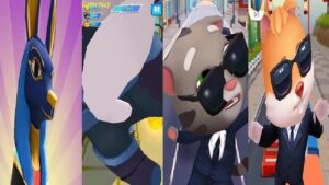 Subway Surfers VS TALKING TOM HERO DASH VS TALKING TOM GOLD RUN Agent Tom VS Talking Pet Gold Run