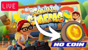 BATENDO RECORD NO SUBWAY SURFERS AO VIVO!, NÃO PODE REVIVER, NO COIN!
