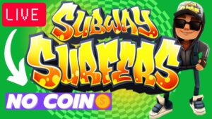 BATENDO RECORD NO SUBWAY SURFERS AO VIVO!, NÃO PODE REVIVER, NO COIN!