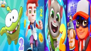 Subway Surfers Copenhagen VS bus rush 2 2022 VS TALKING TOM GOLD RUN 2 VS Om Nom: Run 2 Gameplay HD