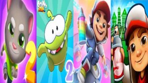 Subway Surfers Tag iOS (Apple Arcade) VS Subway Surfers VS TALKING TOM GOLD RUN 2 VS Om Nom: Run 2