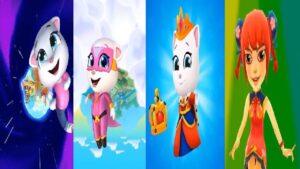 Subway Surfers VS TALKING TOM HERO DASH  TOM GOLD RUN 2 TOM SPLASH FORCE QUEEN ANGELAVS Super Angela