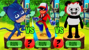 Tag with Ryan PJ Masks Catboy vs Combo Panda vs Subway Surfers Super Runner Jake - Run Gameplay