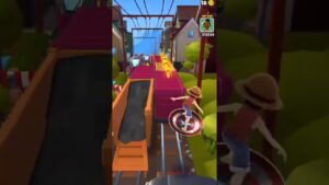 jogando subway surfers com o luffy