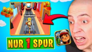 ClashGames SPIELT SUBWAY SURFERS aber NUR 1 LINIE ist ERLAUBT! 😱 *EXTREM SCHWER*
