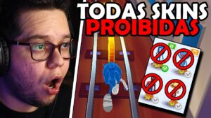 JOGUEI com SKINS PROIBIDAS do Subway Surfers (TEM ATÉ O SONIC)