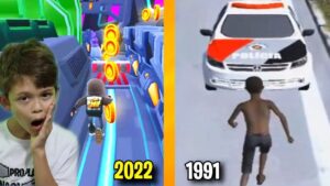 Olha A Evolução Do Primeiro Subway Surf Do Mundo, Totalmente Brasileiro Muito Antigo