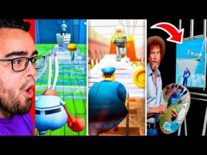 Reacting to SPONGEBOB In FORTNITE? (Subway Surfers, Bob Ross)