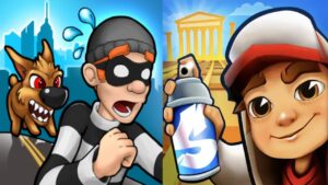 Robbery Bob vs Subway Surfers Gameplay Android,ios Part 76