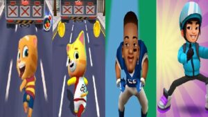 Subway Surfers Miami VS Shenzhen VS TALKING TOM GOLD RUN VS Pet runner - Cat run games Gameplay 2022