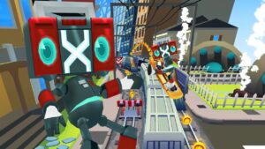 Subway Surfers Theo Yêu Cầu – Spacebot Và Ván Trượt Bass Blaster, Houston