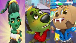 Subway Surfers VS Talking Tom Gold Run ZOMBIE BEN VS Panda Panda Run Game DISCO WOLF Gameplay