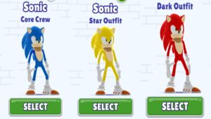 Subway Surfers but with Sonic Skins - Subway Surfers All Stars Mode Apk Blue, Yellow and Red Sonic