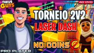 🥇TORNEIO 2V2 LASER DASH 🚇 VO FAZER RECORD DE NO COINS 😡 STUMBLE GUYS AO VIVO E SUBWAY SURFERS