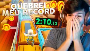 A VERSÃO MAIS LEVE DE TODAS DO SUBWAY SURFERS - QUEBREI MEU RECORD DE NO COIN
