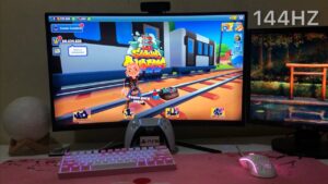 Assim é a sensação de jogar a 144hz - SUBWAY SURFERS POV