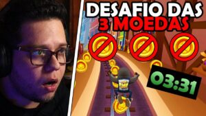 BATI O RECORDE no DESAFIO DAS 3 MOEDAS no Subway Surfers (NO COIN)
