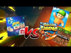 BLOCKMAN GO vs SUBWAY SURFERS, STUMBLE GUYS, MINECRAFT !!
