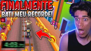 COMO FICAR BOM NO SUBWAY SURFERS E BATI MEU RECORDE DE NO COIN!