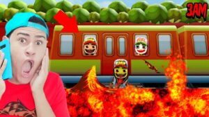 DESAFIO O CHÃO É LAVA NO SUBWAY SURFERS AS 3 DA MANHÃ (Deu ruim!!)