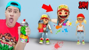 Desenhei PERSONAGENS do SUBWAY SURFERS as 3AM (Deu ruim!!!)
