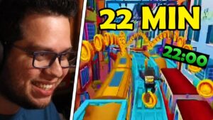 Esse É O WR com 22 MINUTOS de NO COIN no SUBWAY SURFERS (@dedudo)