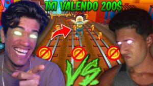 FUI X1 CONTRA UM PRO PLAYER NO SUBWAY SURFERS! (IMPOSSÍVEL NÃO RIR)