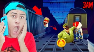 Fiz o DESAFIO NO COIN no SUBWAY SURFERS DE TERROR as 3AM (Deu ruim!!!)