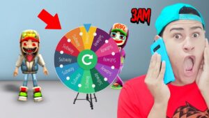 Fiz o DESAFIO ROLETA MISTERIOSA no SUBWAY SURFERS as 3 da manhã!!