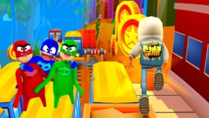 MASSINHA DE MODELAR MENINO GATO, CORUJITA E LAGARTIXO SUBWAY SURFERS! (PJ MASKS)