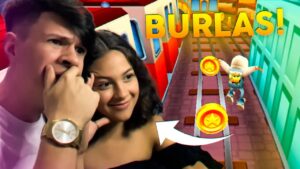 MINHA NAMORADA FAZENDO BURLAS NO SUBWAY SURFERS - SERÁ QUE EU ENSINEI BEM?