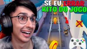 Meu maior record jogando no controle Subway Surfers! 😱2 Minutos Insanos 😱Chaves Games😱