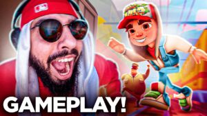Mussoumano jogando Subway Surfers até perder
