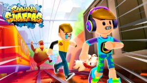 NOYLAN E KIRA JOGANDO SUBWAY SURFERS PELA PRIMEIRA VEZ