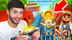PRIMEIRA VEZ JOGANDO O NOVO SUBWAY SURFERS!!
