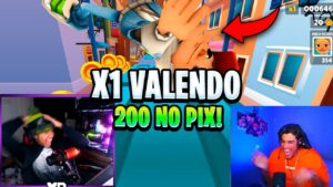 RI DEMAAIIS KKK 😂 X1 COM YOUTUBER DE SUBWAY SURFERS VALENDO 200TÃO 🔥 AMASSEI