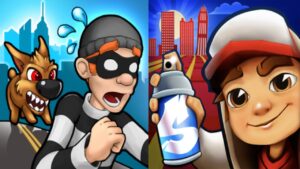 Robbery Bob vs Subway Surfers Gameplay Android,ios Part 79
